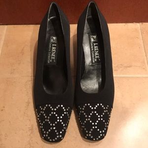 J.Renee Black Heels with Stud Work